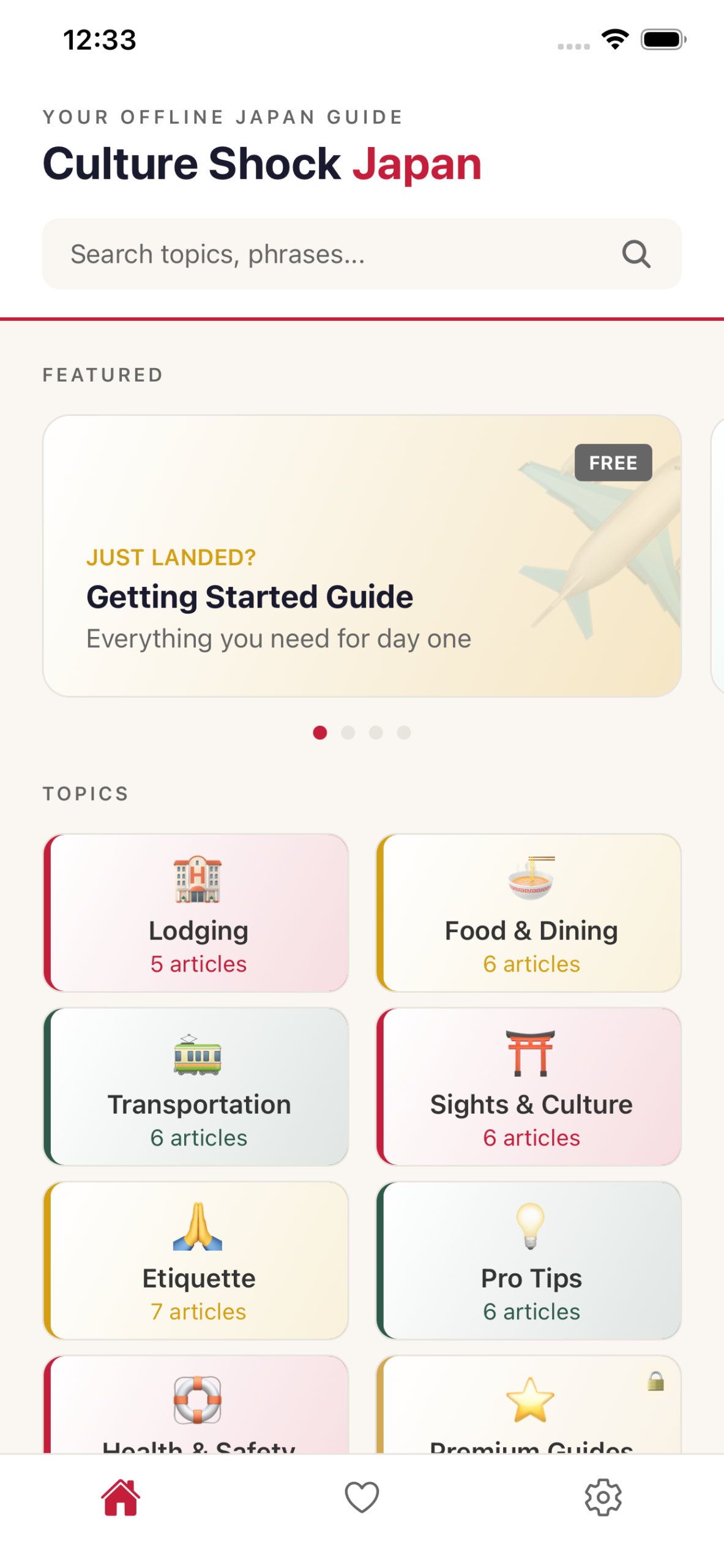Culture Shock Japan app